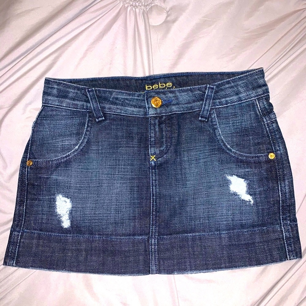 Bebe Jean skirt